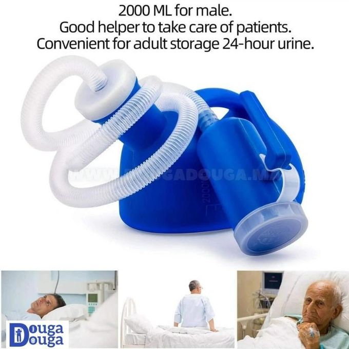 مبولة طبية محمولة للرجال والنساء مع خرطوم مرن طويل Urinal Médical Portable pour Homme et Femme