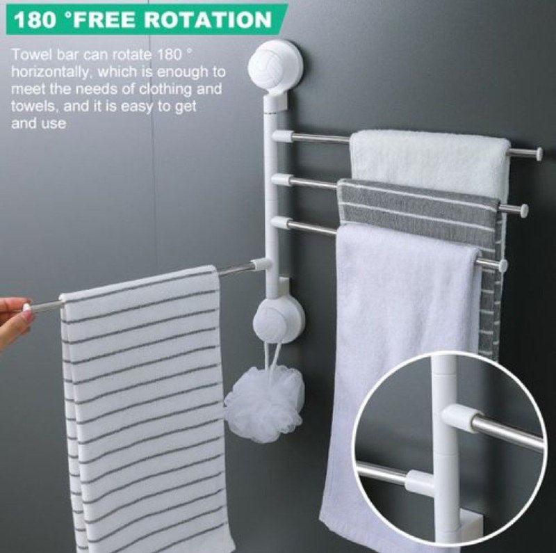 Bathroom towel rack rotable towel holder حامل مناشف الحمام القابل للدوران
