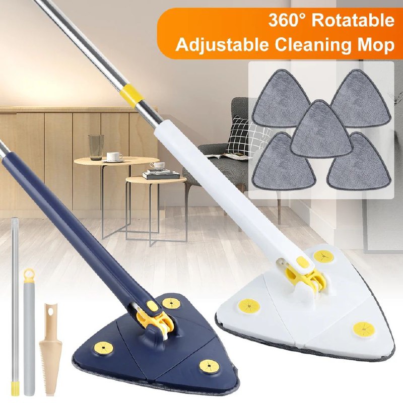 ممسحة تنظيف قابلة للتعديل بزاوية 360 درجة Rotatable adjustable Cleaning Mop