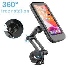 Support étanche pour téléphone portable à vélo حامل جوال مقاوم للماء للدراجة مقاوم للمطر سهل اللمس مع حامل للهواتف الذكية