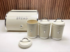 Ensemble de boîte à pain et de boîtes de rangement مجموعة صندوق الخبز وصندوق التخزين