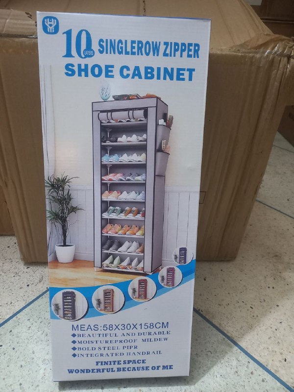 10 Singlerow zipper shoe cabinet