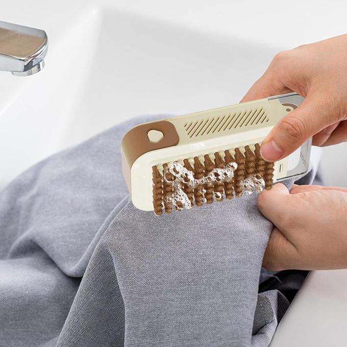 brosse de nettoyage multifonction علبة صابون متعددة الوظائف مع فرشاة مدمجة ورول رغوي