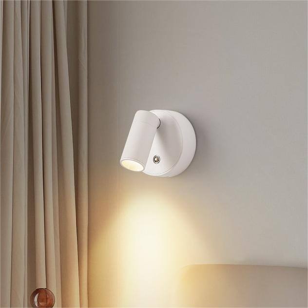 مصباح جداري LED قابل للتعديل، قابل لإعادة الشحن Spot LED mural en saillie orientable rechargeable