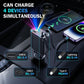 شاحن سيارة قابل للسحب 4 في 1 مع سقف بإضاءة النجوم Chargeur Voiture 4en1 Rétractable avec toit Starlight