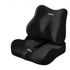 Ensemble de deux coussins, coussins d'assise et support lombaire pour chaise de voiture et de bureau طقم من وسادتين، ووسائد للمقعد، ودعامة للظهر للسيارة وكرسي المكتب