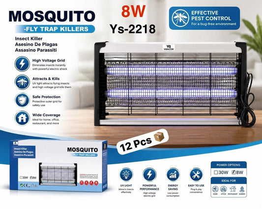 YS-2218 8W Destructeur d'insectes électrique جهاز قتل الحشرات الكهربائي للقضاء على البعوض والذباب