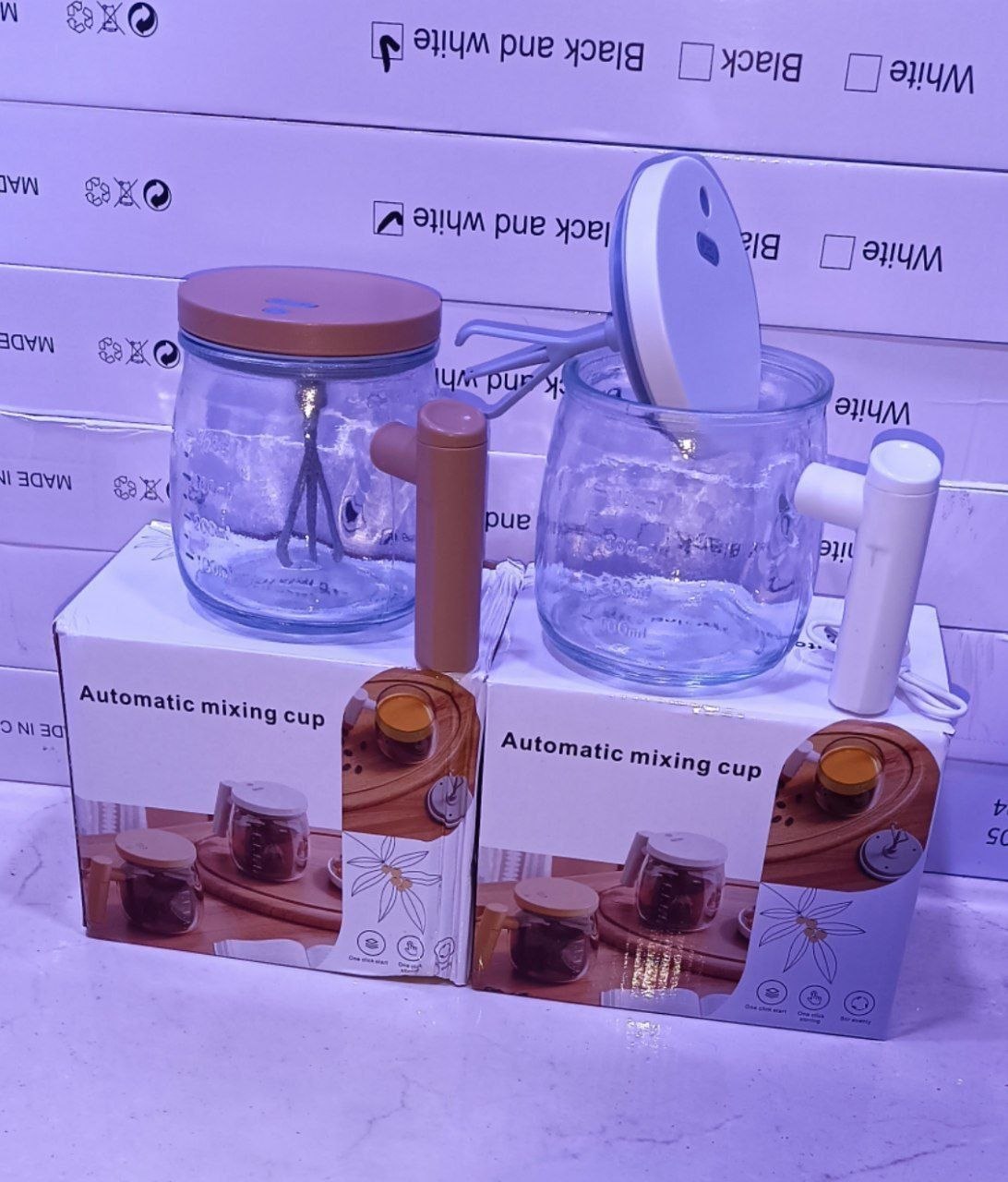 كوب كهربائي ذاتي التحريك سعة 400 مل، قابل لإعادة الشحن Tasse Auto-Remuante Électrique 400ML Mug Mélangeur Rechargeable USB