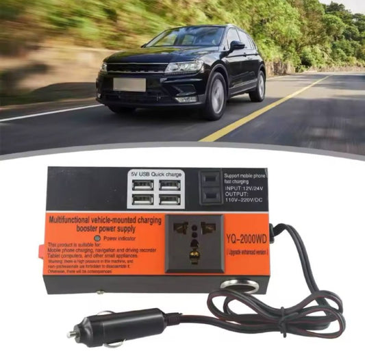 Multifunctional vehicle-mounted charging booster power supply YQ-2000WD 2000W