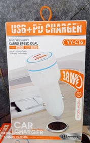 Car charger chargeur mobile voiture 38W YY-C16