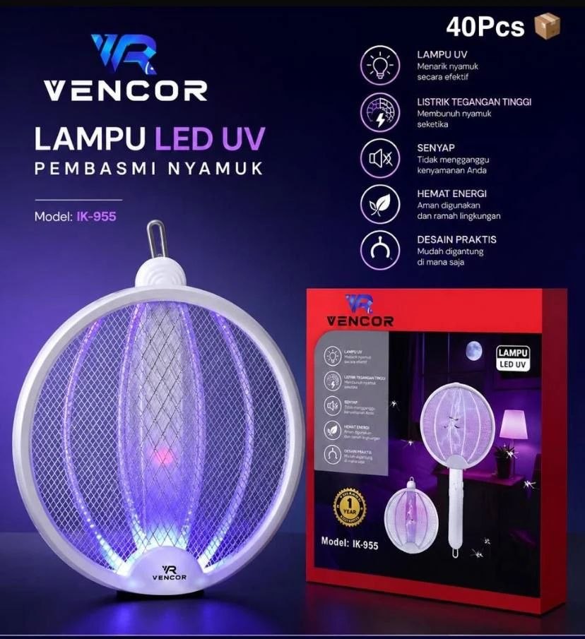 مصباح LED UV صاعق للناموس مضرب كهربائي للبعوض، مصباح طارد للبعوض 2 في 1، قابل لإعادة الشحن عبر منفذ USB