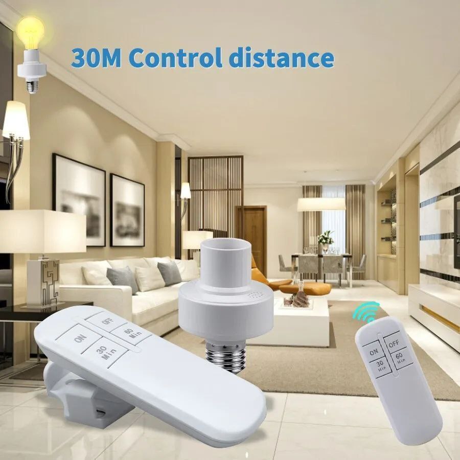 حامل مصباح لاسلكي للتحكم عن بعد Support de lampe Led sans fil E27