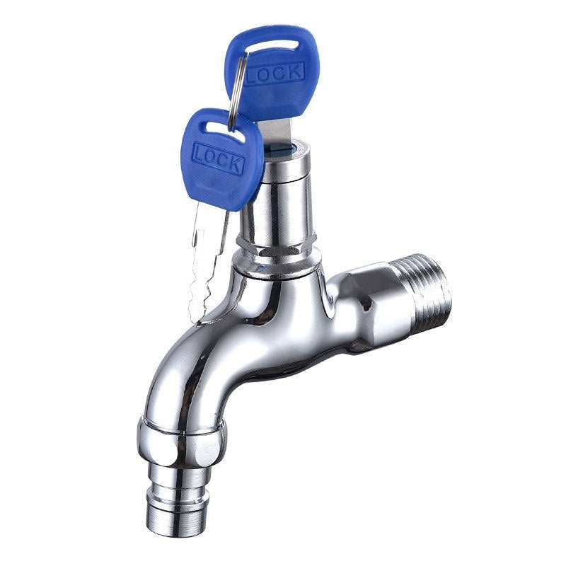 صنبور مياه مضاد للسرقة مزود بمفتاح قفل Robinet d'eau antivol avec clé de verrouillage