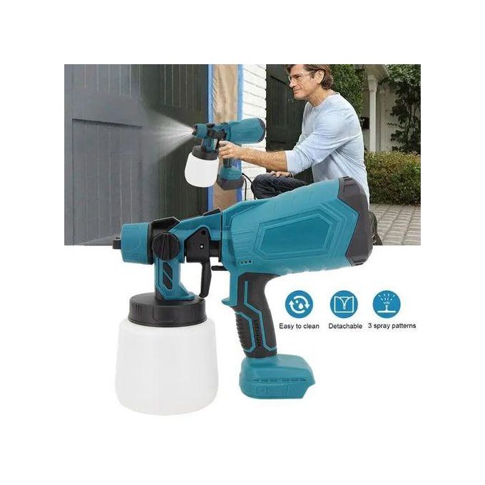 Pistolet à peinture électrique multifonctionnel sans fil 18V مسدس طلاء كهربائي لاسلكي 18V متعدد الوظائف