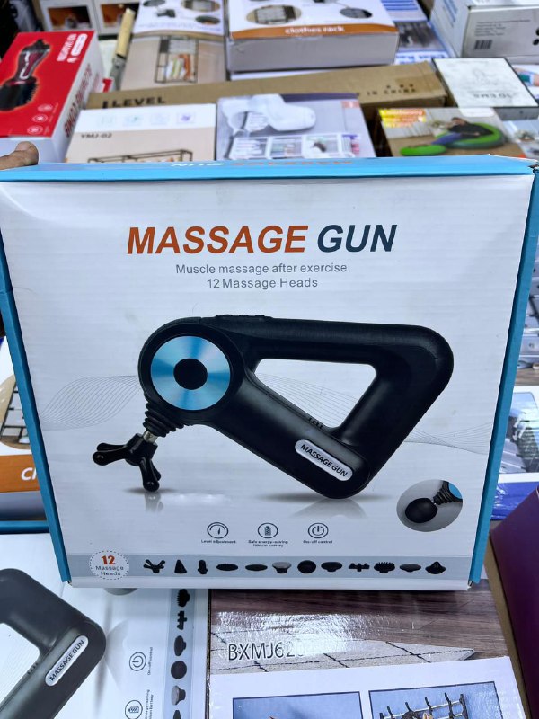 Massage Gun 12 heads Pistolet de Massage Musculaire Électrique 12 Têtes, Rechargeable مسدس تدليك 12 رأسًا