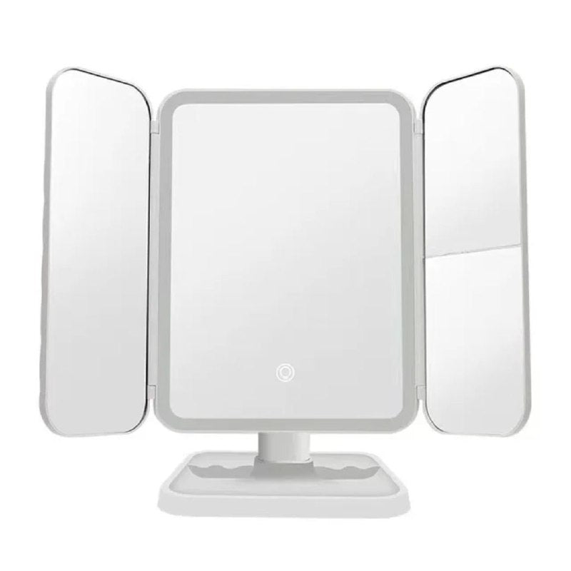 Miroir مرآة مكياج مبتكرة مع إضاءة LED وشاشة لمس