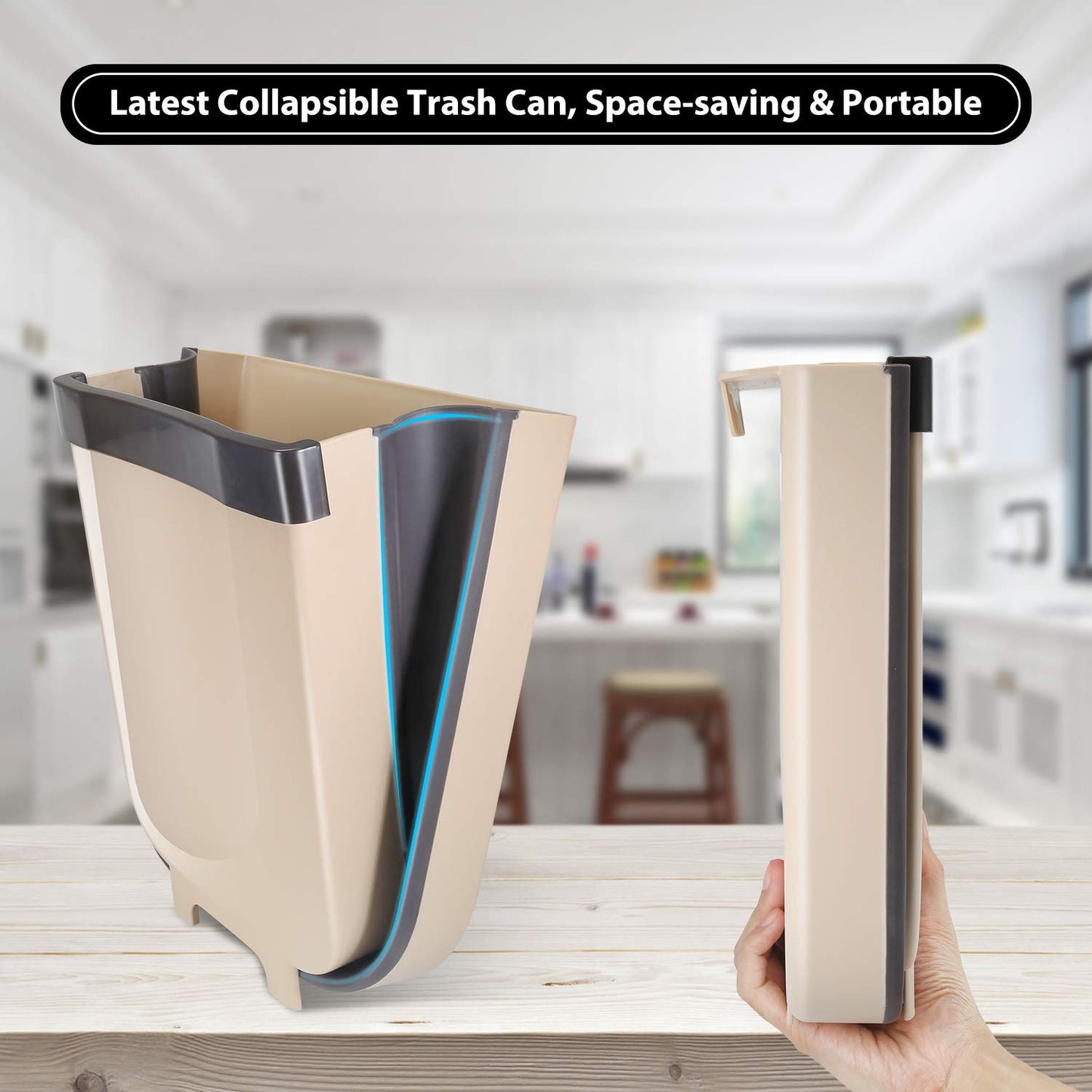سلة مهملات طعام قابلة للطي Poubelle Pliable pour déchets Alimentaires, poubelles de Placard