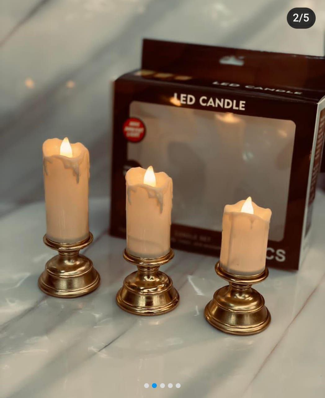 LED Flameless Candles شموع LED بدون لهب
