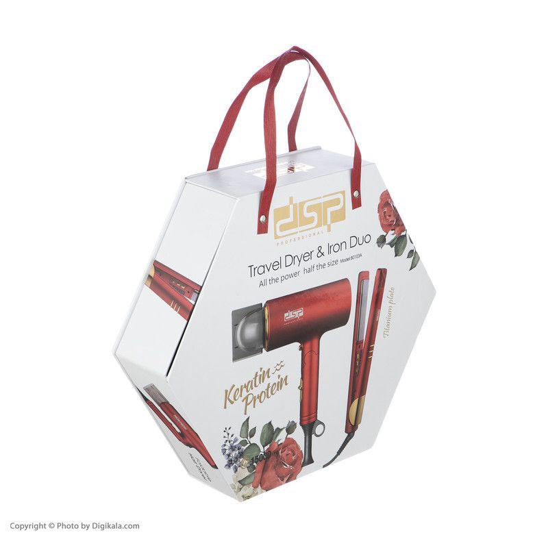 Sèche-cheveux Travel Dryer مجفف شعر للسفر من DSP موديل 80103A مع مكواة فرد الشعر