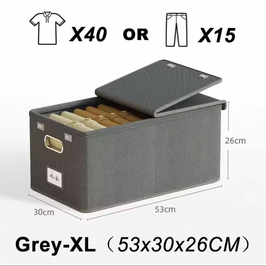 منظم ملابس للخزائن والملابس والكتب Boîtes de rangement avec couvercles