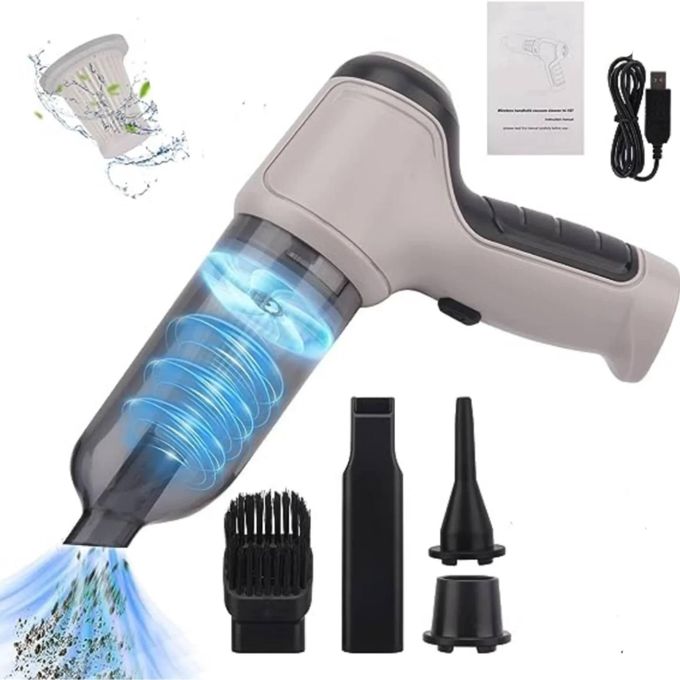 مكنسة كهربائية صغيرة لاسلكية 2 في 1 للمنزل والسيارة Mini Aspirateur Sans Fil 2 en 1 pour Maison et Voiture