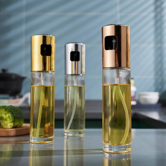 3PCS Bouteille de Pulvérisation d'Huile de Cuisine en Acier Inoxydable