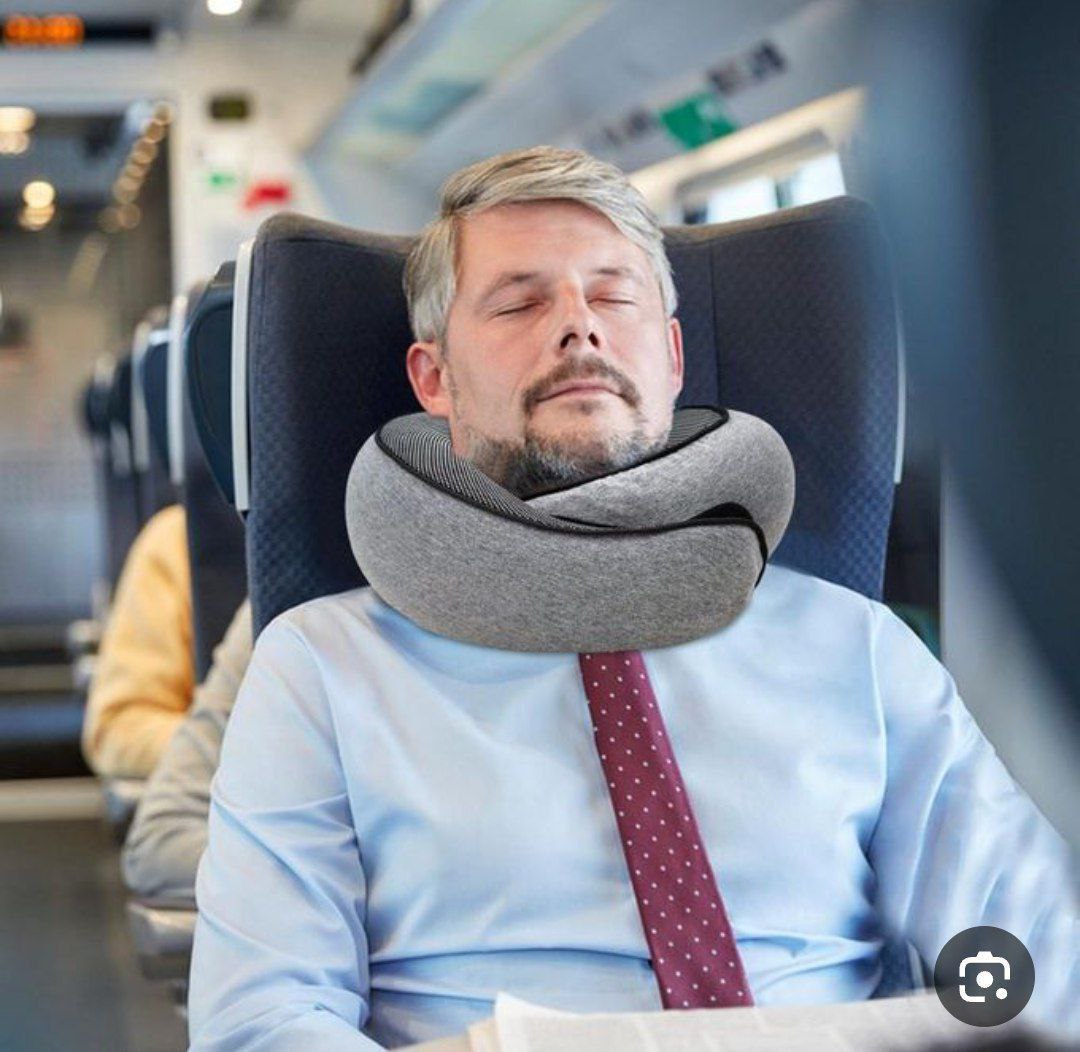 وسادة نوم سياحية لدعم الرقبة أثناء السفر بالطائرة أو السيارة Oreiller de voyage pour touristes, soutien cervical pour avion et voiture