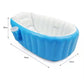 Baignoire gonflable pour bébé avec un coussin antidérapant central حوض استحمام قابل للنفخ للأطفال مزود بوسادة مركزية مانعة للانزلاق