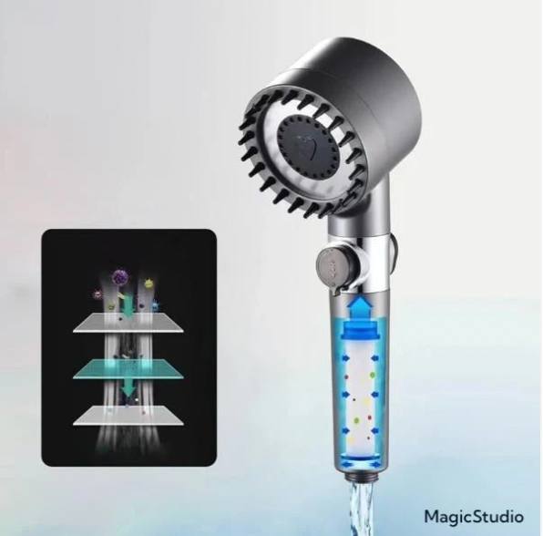Turbocharged Shower head Pommeau de douche de massage رأس دش