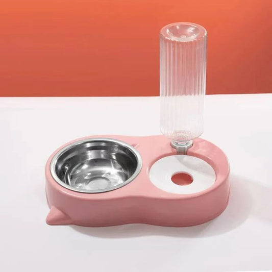 Ensemble de Distributeur d’Eau et de Nourriture Facile à Recharger pour Chats مجموعة موزع طعام وماء للقطط