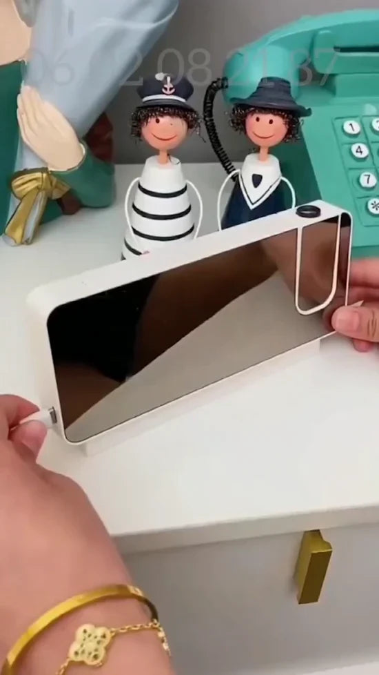 ساعة ذكية رقمية LED، منبه رقمي، ساعة إلكترونية للمكتب، شحن USB Horloge LED à projection numérique intelligente, réveil numérique