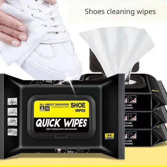 Shoes cleaning wipes 30 Lingettes nettoyantes pour chaussures 30 منديلًا لتنظيف الأحذية