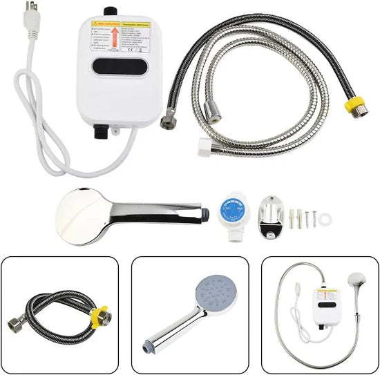 سخان مياه كهربائي فوري مع دش Chauffe-eau électrique instantané avec douche