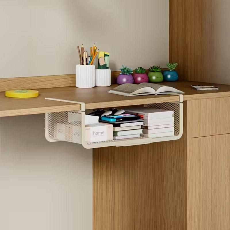 رف تخزين قابل للتمديد أسفل الرف سلة منزلقة متعددة الأغراض tagère de Rangement Extensible Sous Étagère Panier Coulissant Multi-Usage