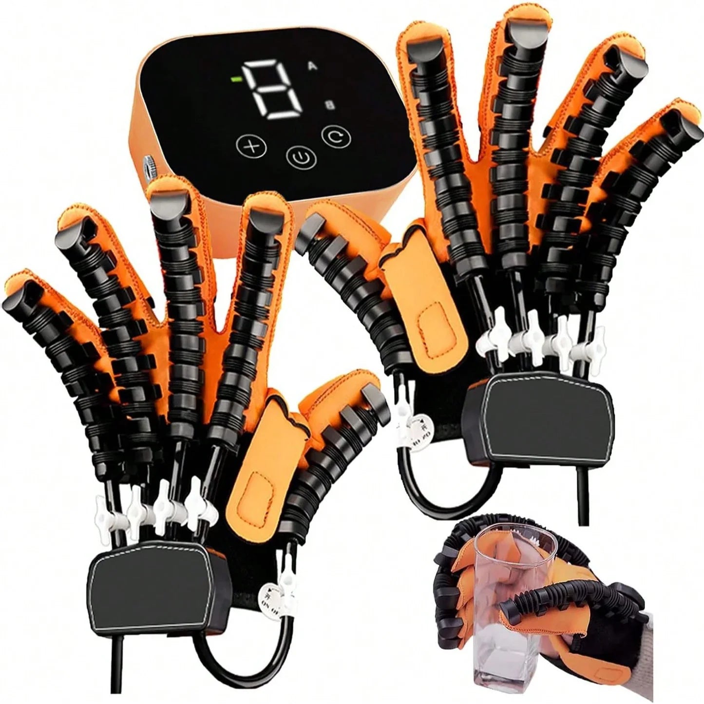 Kit de gants de rééducation robotisés مجموعة قفازات إعادة التأهيل الروبوتية