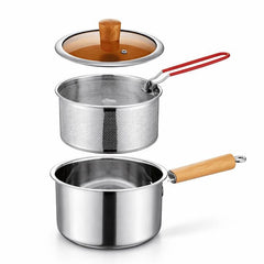 Friteuse en acier inoxydable Casserole قلاية الزيت مقلاة عميقة من الفولاذ المقاوم للصدأ مزودة بسلة قابلة للإزالة