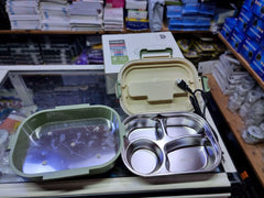 Lunch box Boite repas لانش بوكس  يعمل بالكهرباء من الاينوكس الممتاز sus304