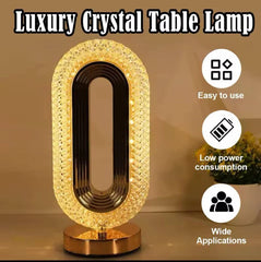Luxury crystal table lamp Lampe de table en cristal مصباح طاولة كريستالي