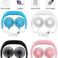 Mini Ventilateur de cou Portable Rechargeable par USB avec flux d'air