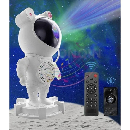 مصباح ليلي على شكل رائد فضاء Astronaute Veilleuse de nuit Projecteur LED Haute parleur Bluetooth Télécommande