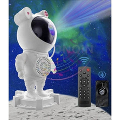 مصباح ليلي على شكل رائد فضاء Astronaute Veilleuse de nuit Projecteur LED Haute parleur Bluetooth Télécommande