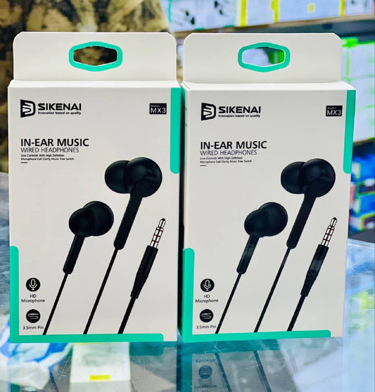 SIKENAI IN-EAR MUSIC Wired Headphones MX3