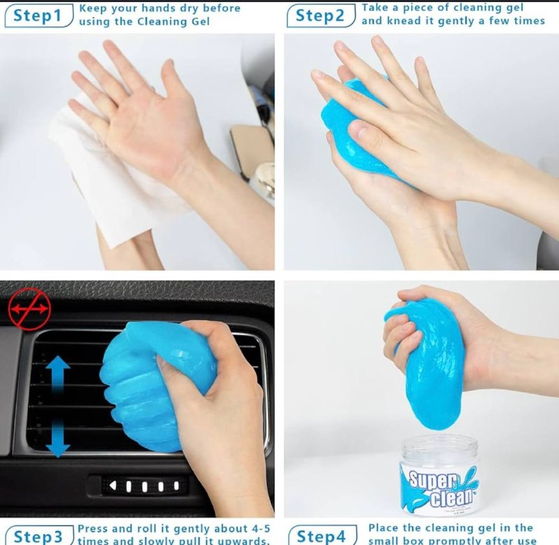 جل تنظيف عالي التقنية مادة التنظيف اللزجة Slime Gel nettoyant de haute technologie