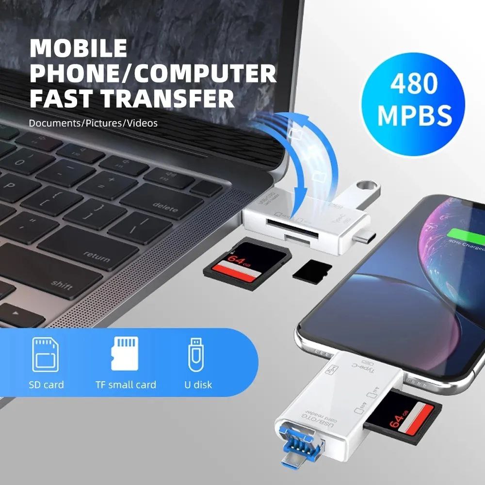 Lecteur de carte SD 6in1 USB 2.0 ATUD-05
