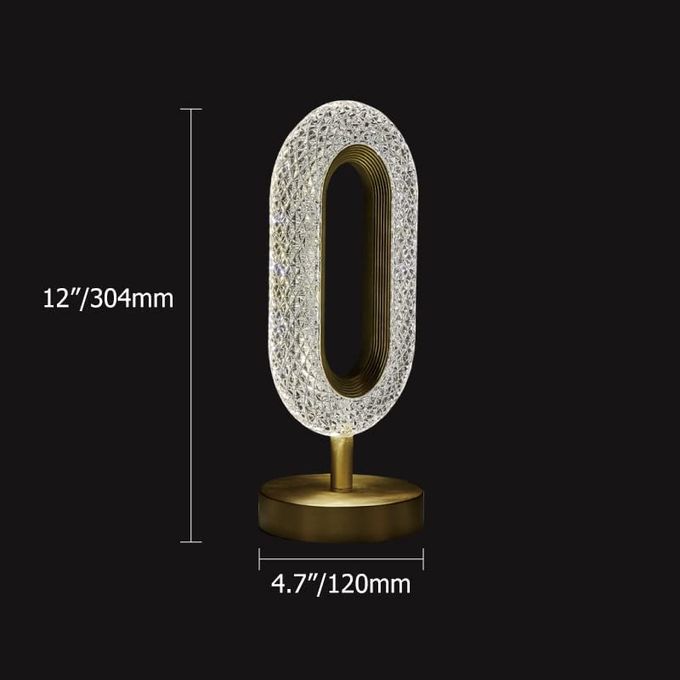 مصباح طاولة فاخر يعمل باللمس بتقنية LED Lampe de Table LED Tactile en cristal de LUXE