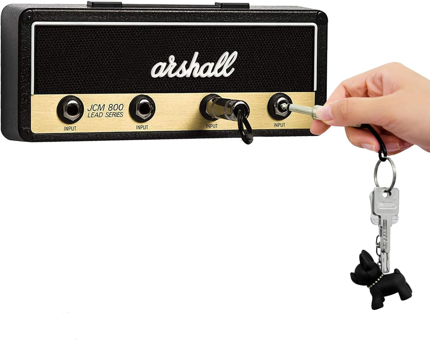 Marshall Porte-clés mural pour clés de guitare avec 4 porte-clés et kit de montage mural