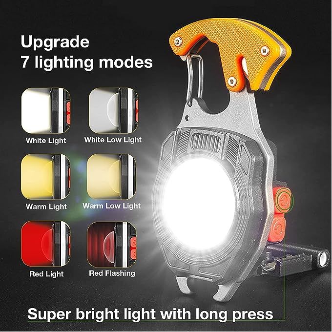 W5147 Lampe Porte-clés Multifonction Rechargeable مصباح سلسلة مفاتيح متعدد الوظائف قابل للشحن
