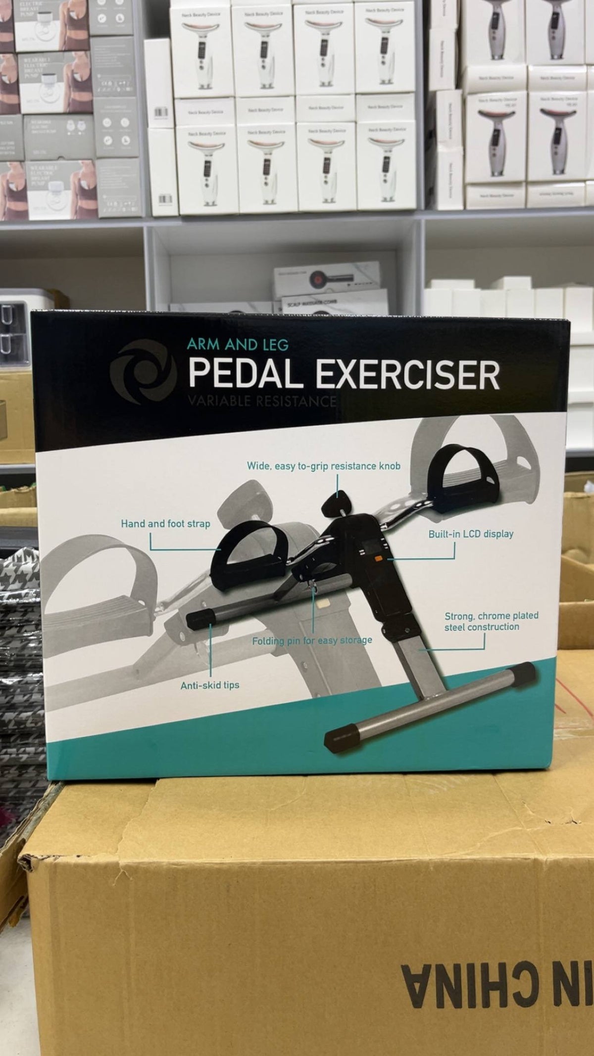 دراجة تدريب وترويض، تنشيط الدورة الدموية Arm and leg Pedal exerciser Pédalier pour bras et jambes