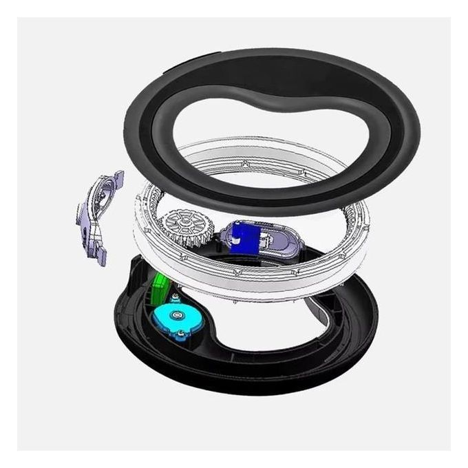 عجلة لسحب للكلاب مع LED بطول 3 أمتار Laisse-roulette ronde ergonomique rétractable pour chien