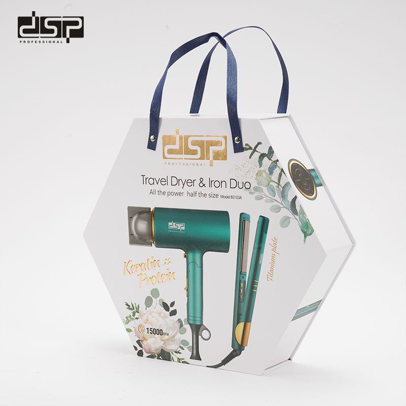 Sèche-cheveux Travel Dryer مجفف شعر للسفر من DSP موديل 80103A مع مكواة فرد الشعر